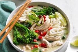 Thai Green Curry Chicken Noodle Soup