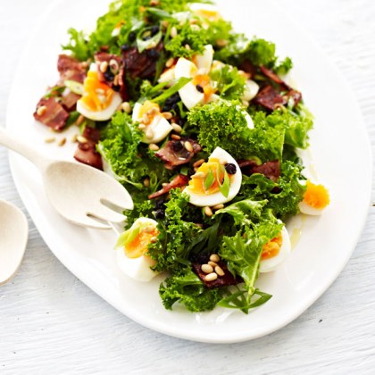 Kale, Bacon and Egg Salad