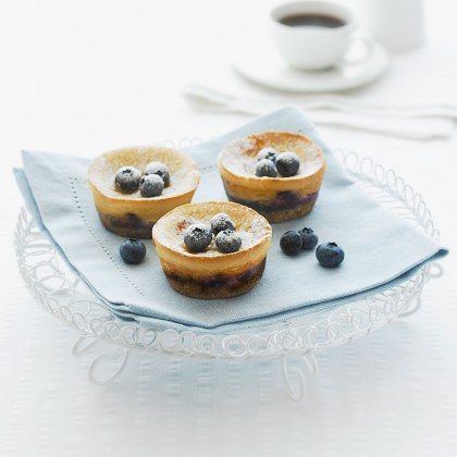 Mini Blueberry and Maple Cheesecakes