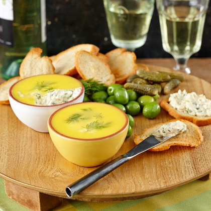 Potted Prawns with Baguette Toasts