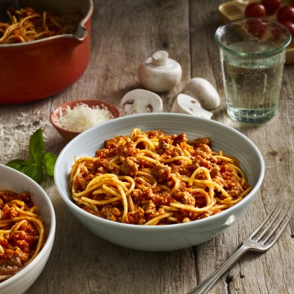 12-Minute Spaghetti And Mushroom Bolognese