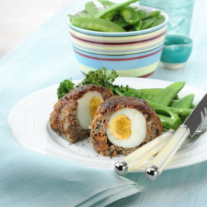 Mini Meatloaf With Hardboiled Egg