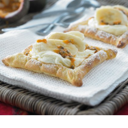 Banana and Passionfruit Pastries