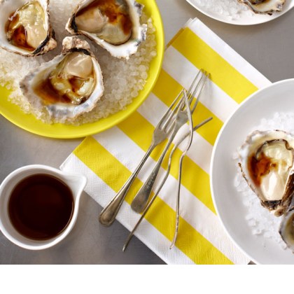 Oysters with Soy and Lime Dressing