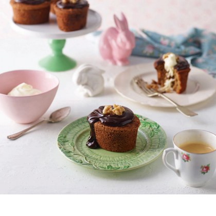 Mini Date, Chocolate & Walnut Easter Cake