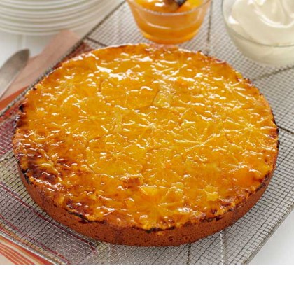 Glazed Orange Polenta Cake