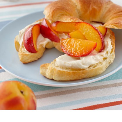 Honey PHILLY Croissants with Caramelised Nectarines