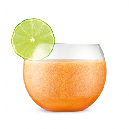 Peach and Lime Crush Mocktail