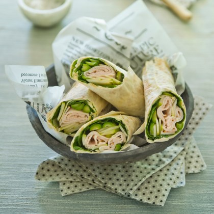 Pear and Smoked Chicken Wraps