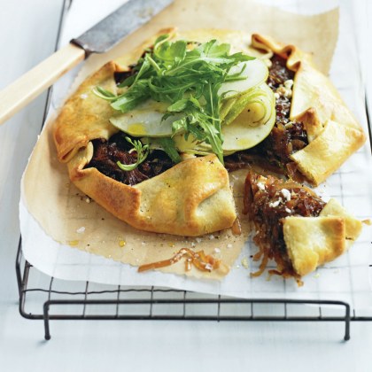 Caramelized Onion and Pear Tart