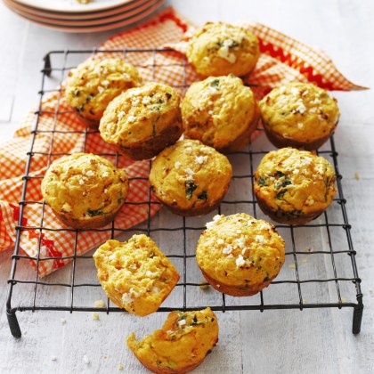 Sweet Potato, Spinach and Feta Muffins