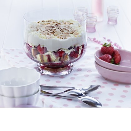 White Chocolate Berry Limoncello Trifle