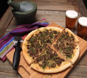 Middle Eastern Lamb Pizza