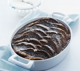 Dark Chocolate Bread and Butter Pudding