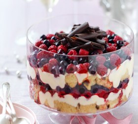 Berry, Chocolate & Panettone Trifle