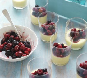 Mixed Berries with Panna Cotta