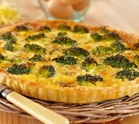 Bacon, Blue Cheese and Broccoli Tart