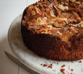 Beurre Bosc Pear and Almond Butter Cake