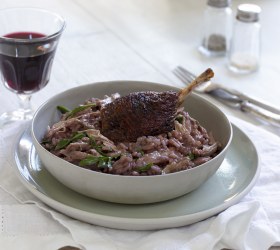 Duck and Red Wine Risotto