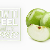How to peel and core apples