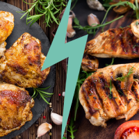 When to cook chicken thighs vs. breasts