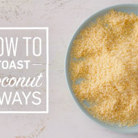 How to toast coconut in a pan, oven and microwave