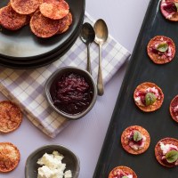 Beetroot Relish and Fetta on Cobs Hip Chips