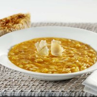 Smokey Pumpkin Soup with Parmesan Garlic Toasts