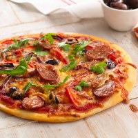 Spanish Chorizo, Capsicum and Olive Pizza
