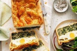 Spinach Ricotta and Egg Torte - SHORTS