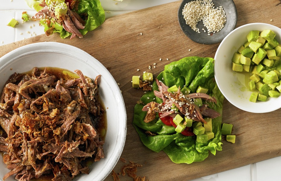 Pulled Lamb Lettuce Boats
