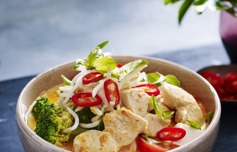 Tofu and Chicken Laksa