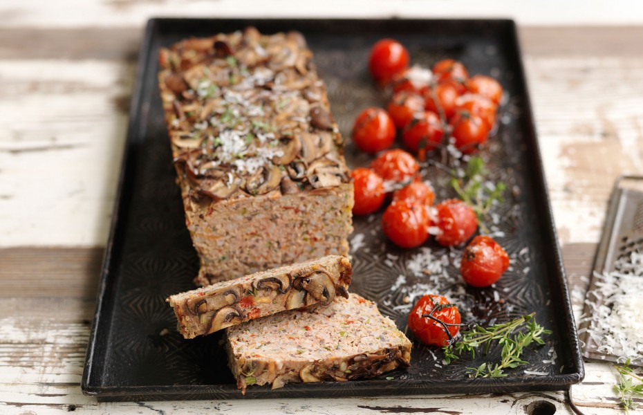 Beef and Mushroom Meatloaf