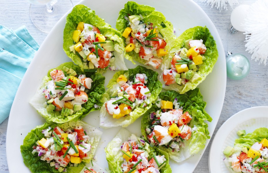 Avocado, Mango and Chilli Prawn Cups Avocado, Mango and Chilli Prawn Cups
