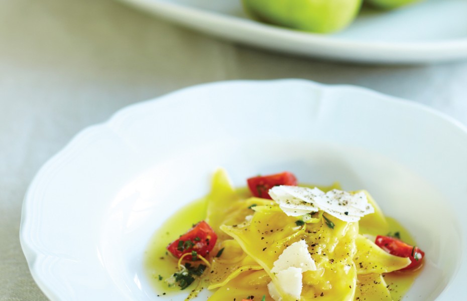 Ravioli of Josephine Pear and Mascarpone
