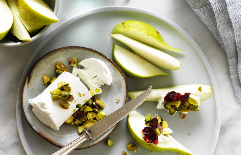 Pear and Goats Cheese snack recipe