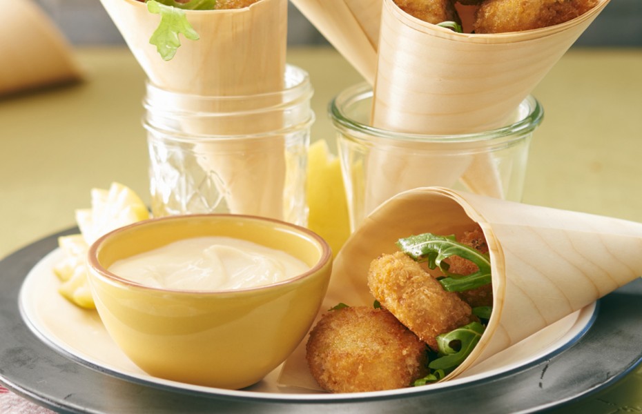Salmon Croquettes With Lemon Aioli