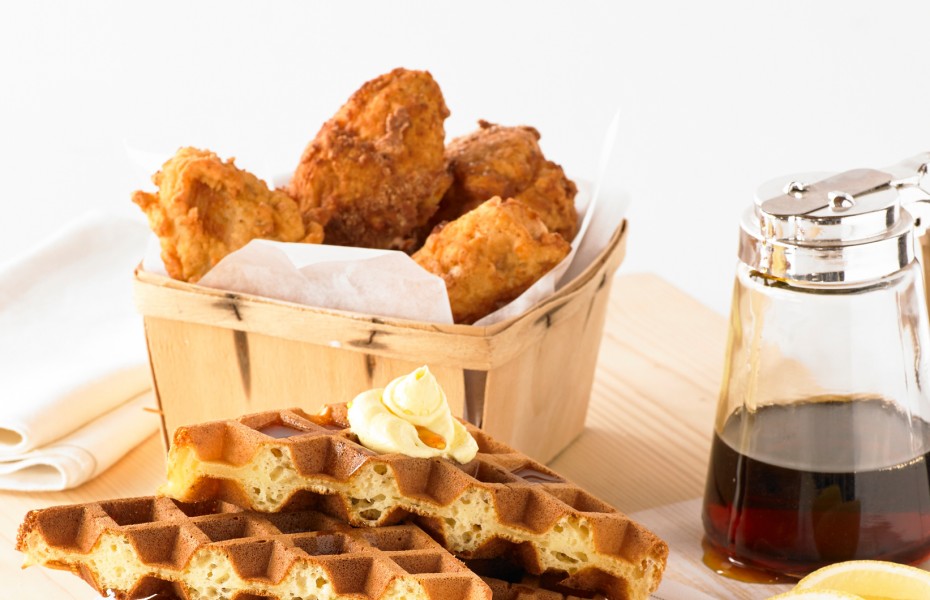 Southern Fried Chicken with Maple Syrup Waffle