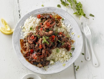 Baby octopus, Tomato, Chilli