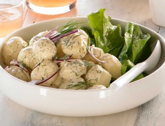 New Potato Salad with Fresh Dill & Sour Cream