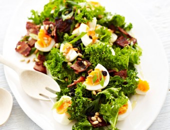 Kale, Bacon and Egg Salad