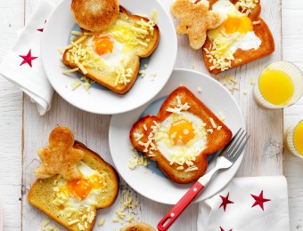 Fun Brekky Eggs in Toast