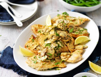 Mushroom, Lemon and Garlic Chicken Recipe