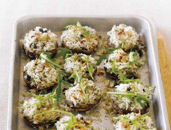 Lemon & Herb Pilaf Roasted Mushrooms