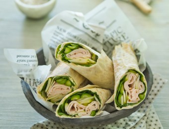 Pear and Smoked Chicken Wraps