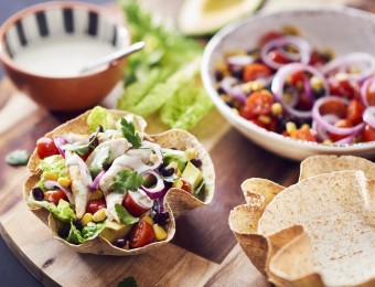 Chicken Tortilla Bowls