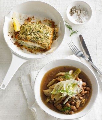 Snapper, Pinto Beans, Fennel