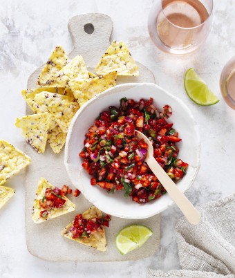 Spicy Strawberry and Jalapeno Salsa