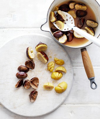 How to Boiled Chestnuts in preparation for cooking 