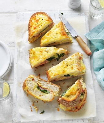 The Ultimate Ham, Cheese and Spinach Breakfast Loaf